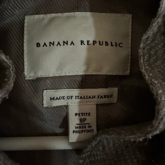 Banana Republic Italian Fabric Women's Wool Blend Jacket Size 8P - Picture 6 of 8